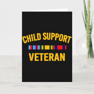 Cartão Camisetas de Veteranos de Apoio Infantil Bandeira 