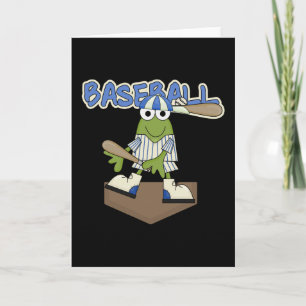 Cartão Camisetas e Presentes da Placa do Frog Baseball