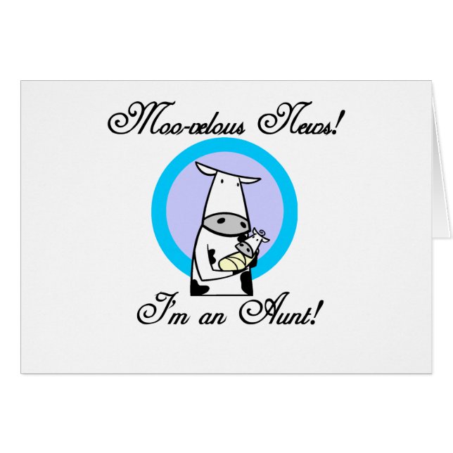 Cartão Camisetas e presentes de tia nova e veloz (Frente Horizontal)