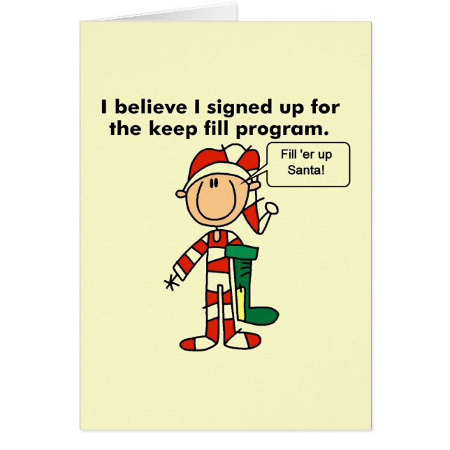 Cartão Camisetas e presentes do Programa de Manutenção de (Frente)