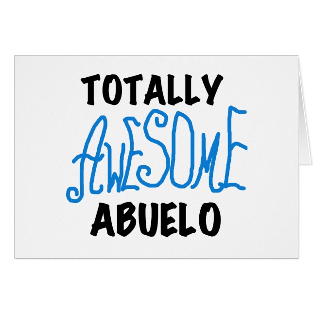 Cartão Camisetas e presentes incríveis do Abuelo (Frente horizontal)