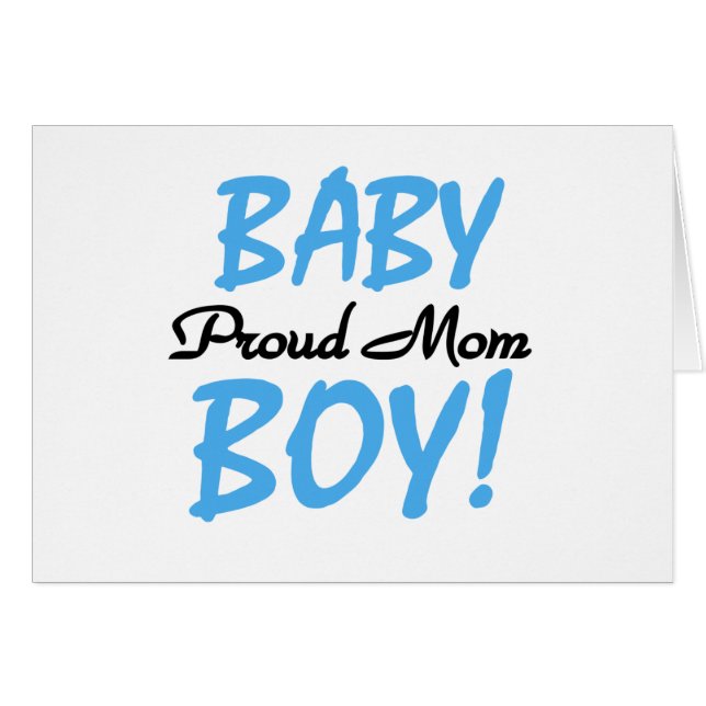 Cartão Camisetas e presentes para bebês da mãe orgulhosa (Frente Horizontal)