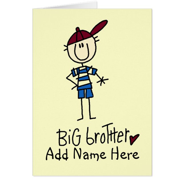 Cartão Camisetas e presentes personalizados do Big Brothe (Frente)