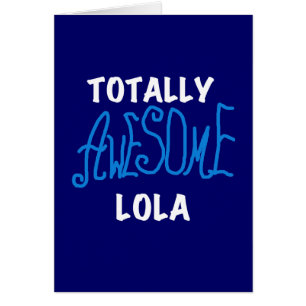 Cartão Camisetas e presentes totalmente incríveis de Lola