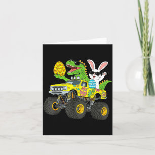 Cartão Camisetas engraçadas de Páscoa de caminhão monstro