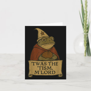 Cartão Camisetas engraçadas do meme era uma vez o Tism Ml