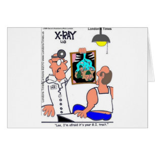 Cartão CAMISETAS Gastrointestinais Engraçadas pelo Trato