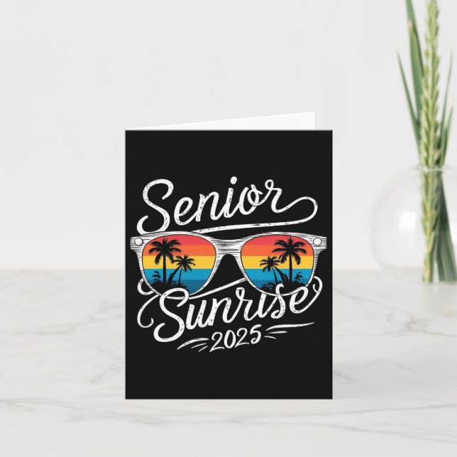 Cartão Camisetas Senior Sunrise 2025 Camiseta Seniors Da  (Frente)