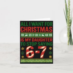Cartão Camisola Feia de Natal do Meme da Equipe 67 Six Se