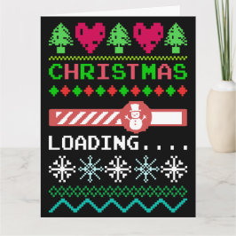 Cartão Camisola Feia de Natal O Natal Está Carregando