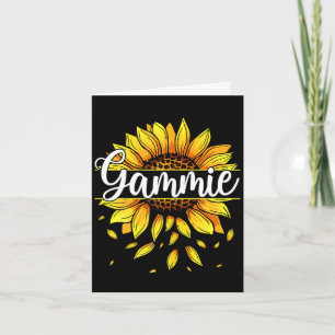 Cartão Camisola feminina com gráfico floral de girassol a