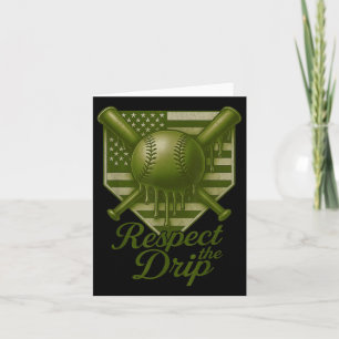 Cartão Camo Sorvete Baseball Driys 4 De Julho