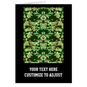 Cartão Camo verde