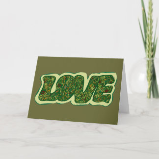 Cartão Camoflauge Love