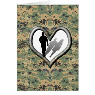 Cartão Camouflage - Homem desaparecido Mulher