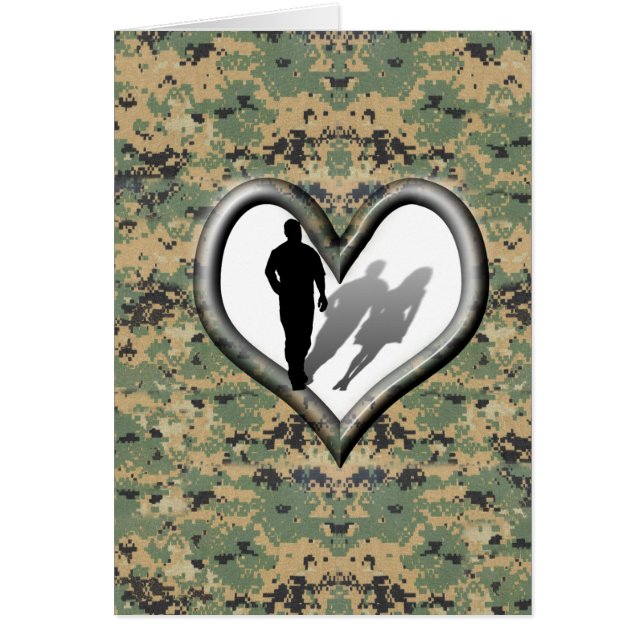 Cartão Camouflage - Homem desaparecido Mulher (Frente)