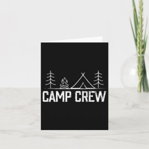 Cartão Camp Crew Tents Camp Amigos Homens Familiares Mulh