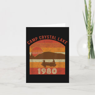 Cartão Camp Crystal Lake 1980 Vintage Halloween Gifts Of