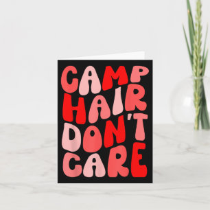 Cartão Camp Hair Não Se Importa Com Camisa De Verão Para