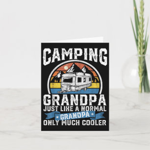 Cartão Campanha do avô Engraçado Camper Rv Retro Papa ao