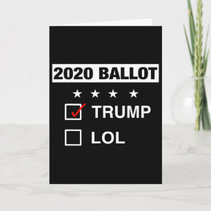Cartão Campanha Eleitor Llot Engraçado Pró Trump Republic