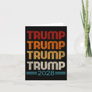Cartão Campanha eleitoral do Presidente Trump 2028 Donald
