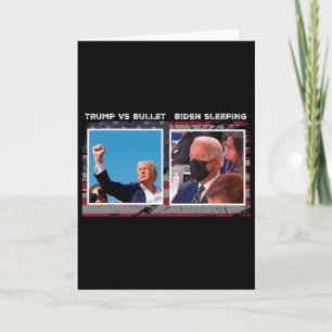 Cartão Campanha Eleitoral EUA 2024 trump Vs Bala
