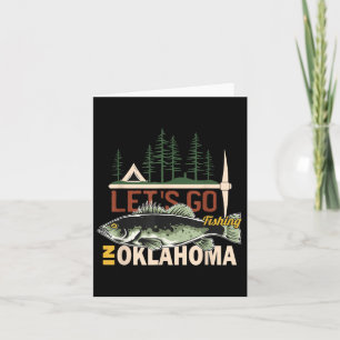Cartão Campanha Pesca Em Oklahoma - Nature Oklahoma Fish