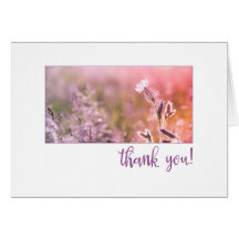 Campanha Rosa, Flor Selvagem, Obrigado