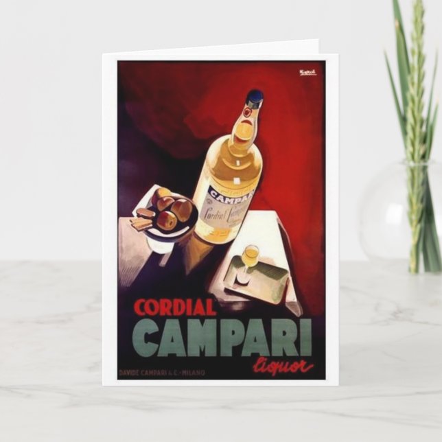 Cartão Campari cordial (Frente)