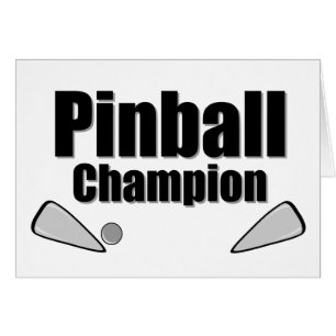 Cartão Campeão de Pinball