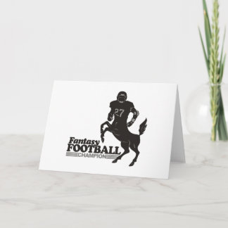 Cartão Campeão do futebol da fantasia