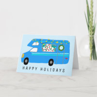Camper de Natal encantador Vintage RV Xmas