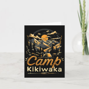 Cartão Camper Hike Tent Forest Mountain