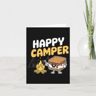 Cartão Camper Marshmallow Camping Smores Kawaii S'mores