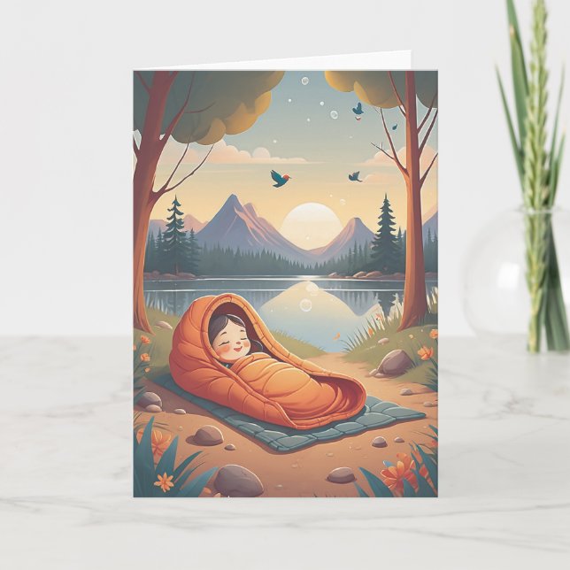Cartão Campfire Birthday Memories (Frente)