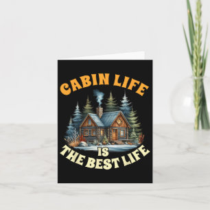 Cartão Camping Camper Cabin Life É A Melhor Vida Do Lago