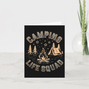Cartão Camping Life Squad Campfire 2025 Trip Campi