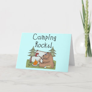 Cartão Camping Rocks