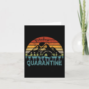 Cartão Camping T Shirts Autoisolamento engraçado Quarente