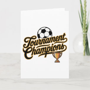 Cartão Campions do Torneio de Futebol
