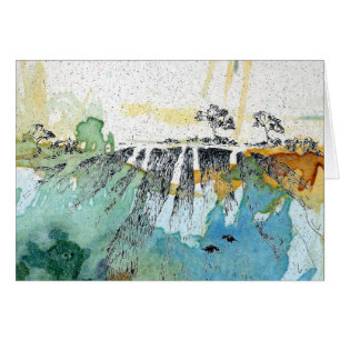 Cartão Campo com corvos por Alexandra Cook aka Linandara