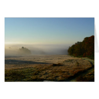 Cartão campo da manhã