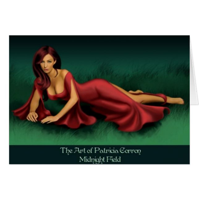 Cartão Campo da meia-noite (Frente Horizontal)