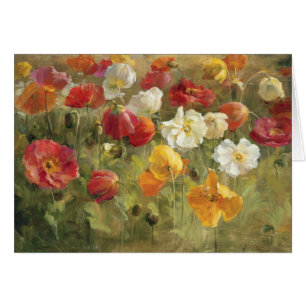 Cartão Campo da papoila