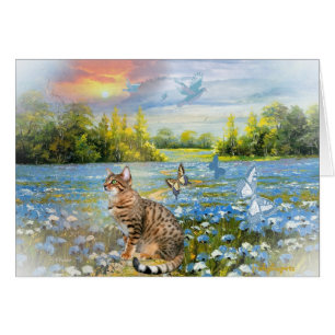 Cartão Campo de Bengal das flores