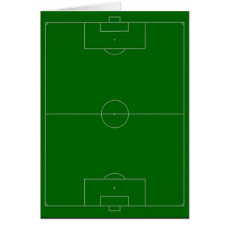 Cartão campo de futebol