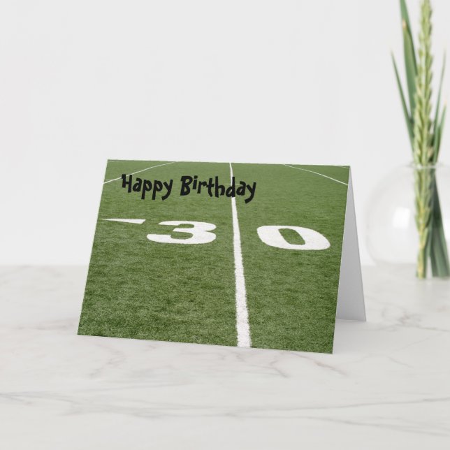 Cartão Campo de futebol 30 (Frente)