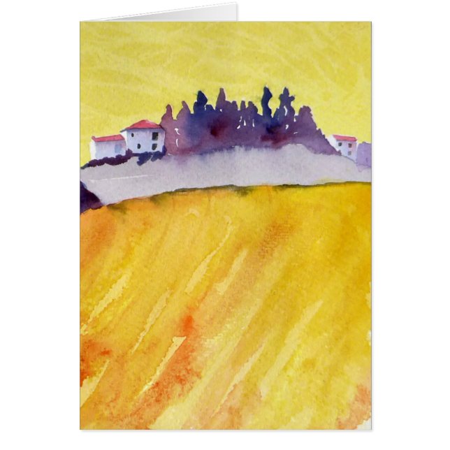 Cartão Campo de girassol (Frente)