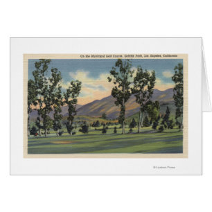 Cartão Campo de golfe municipal em Griffith Park